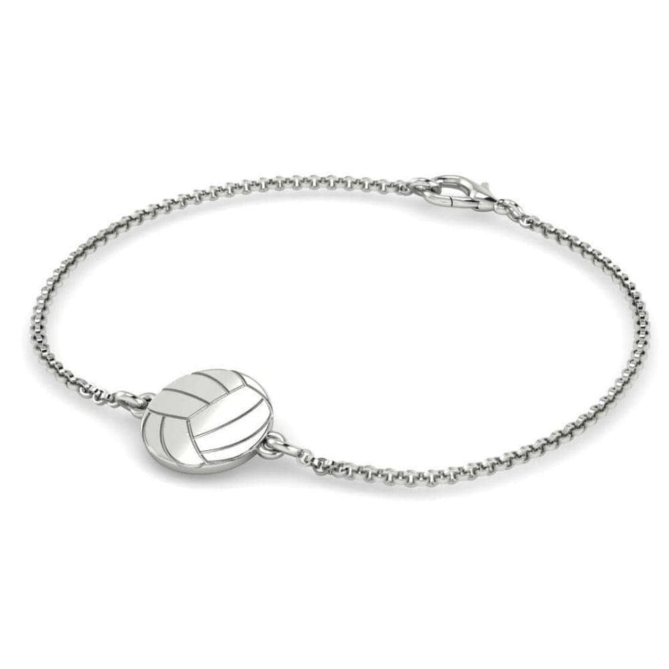 sterling silver volleyball necklace